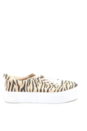 H&M Divided Basket à lacet noir-beige motif animal style décontracté
