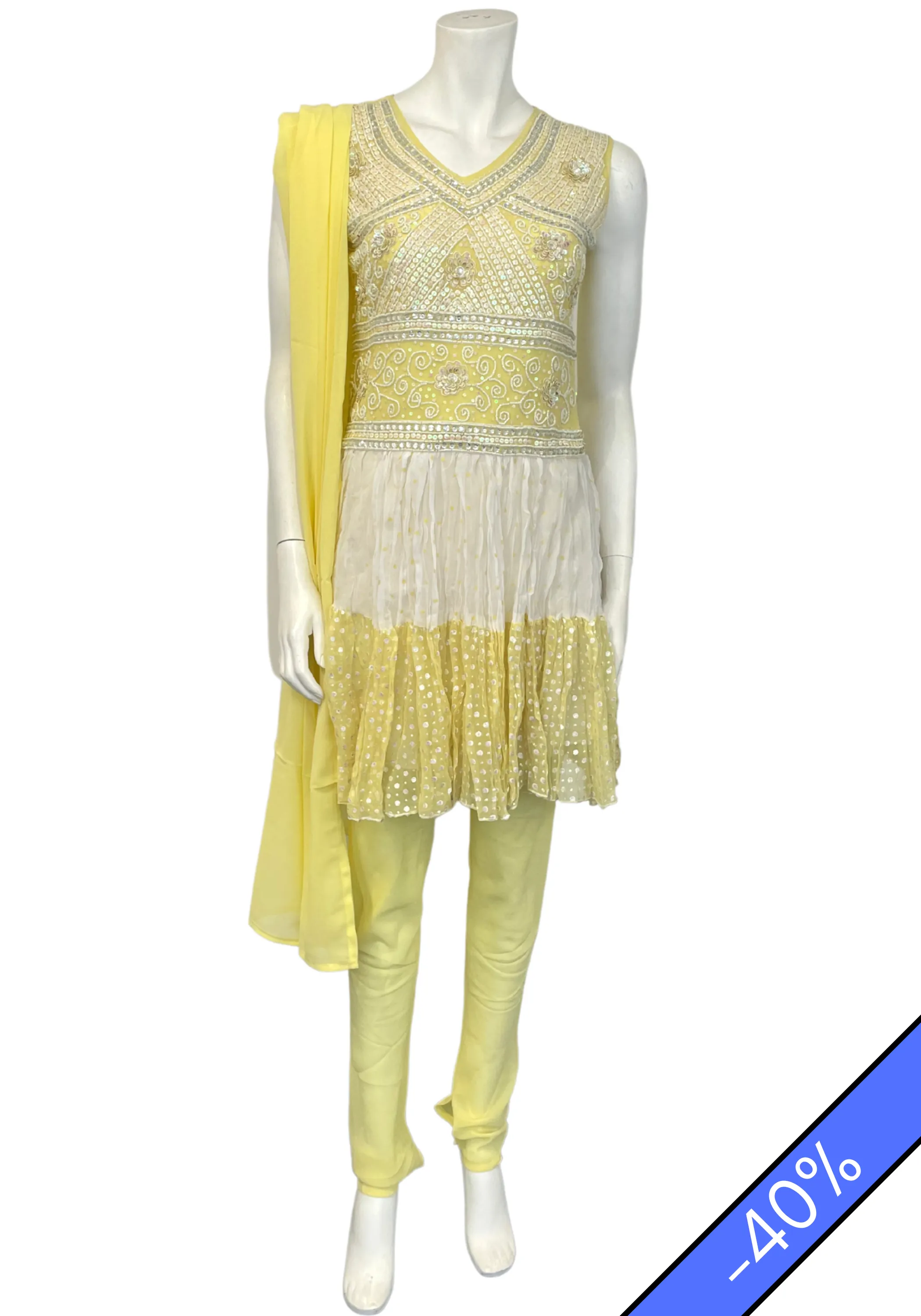 Salwar jaune Sania - Taille 36/38